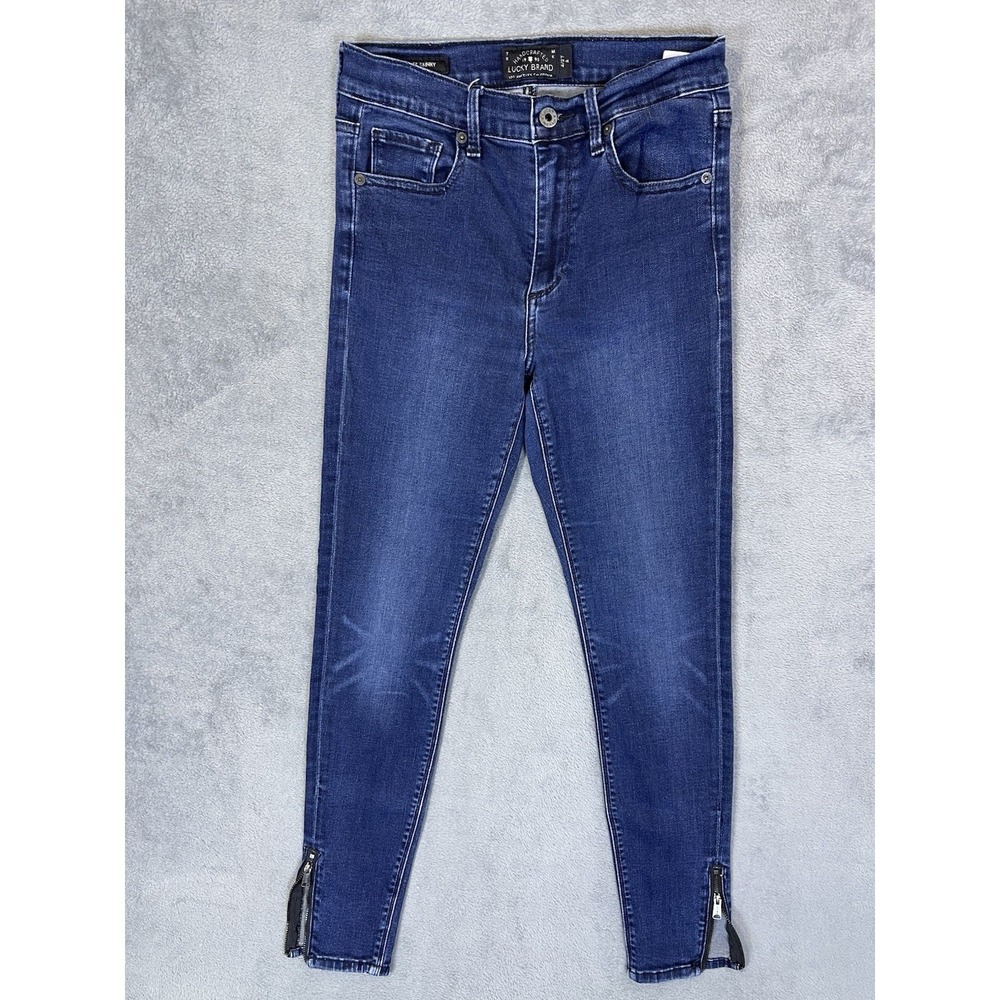Lucky Brand Jeans Womens 4/27 Dark Wash Blue Bridgette High Rise Skinny Stretch